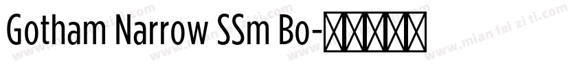 Gotham Narrow SSm Bo字体转换